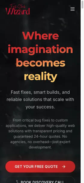 Full Stack Wizard - Mobile