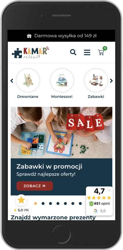 KAMAR Zabawki - Mobile