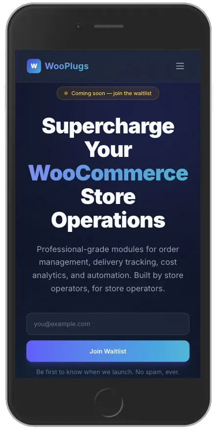 WooPlugs - Mobile